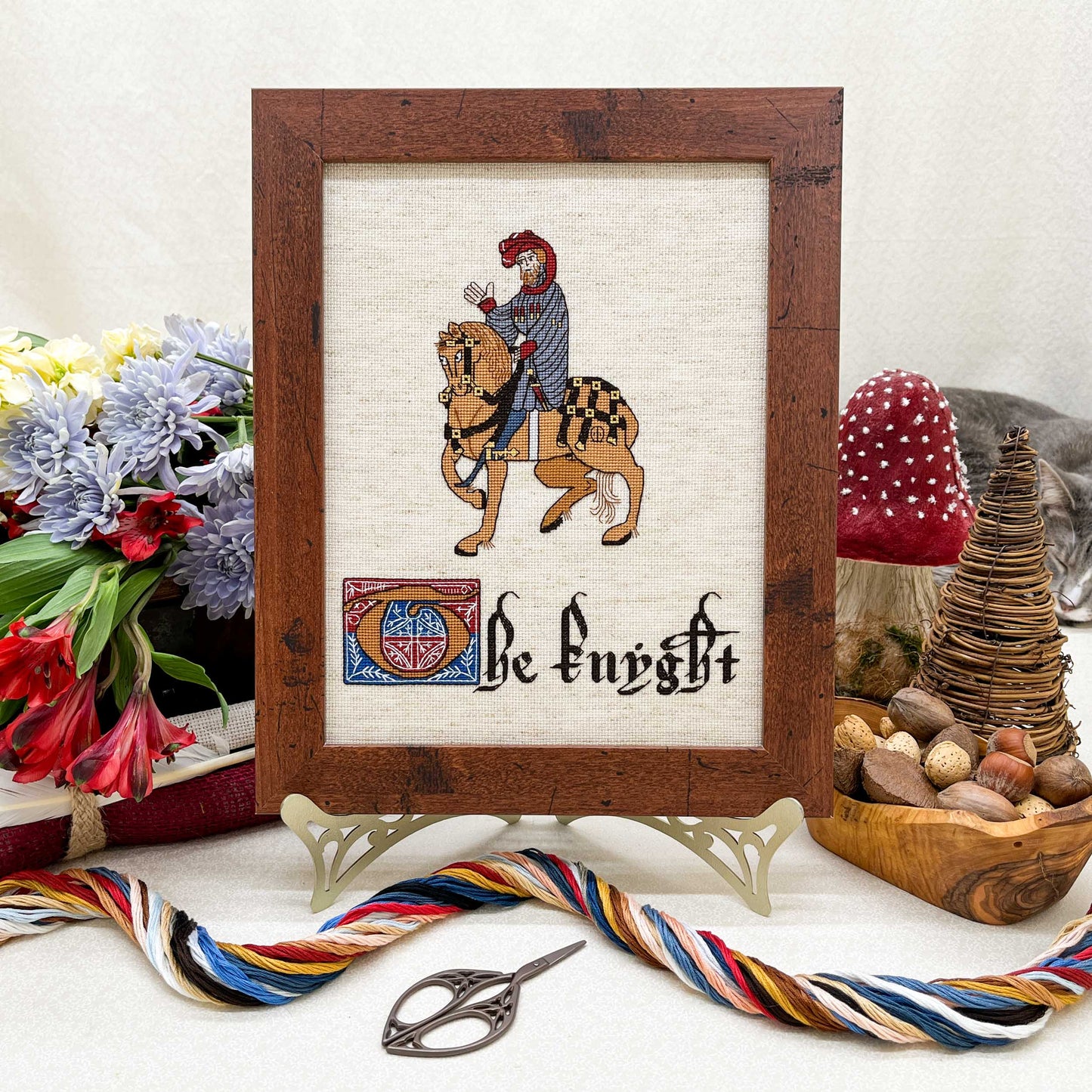 Canterbury Tales Cross Stitch Pattern: The Knight