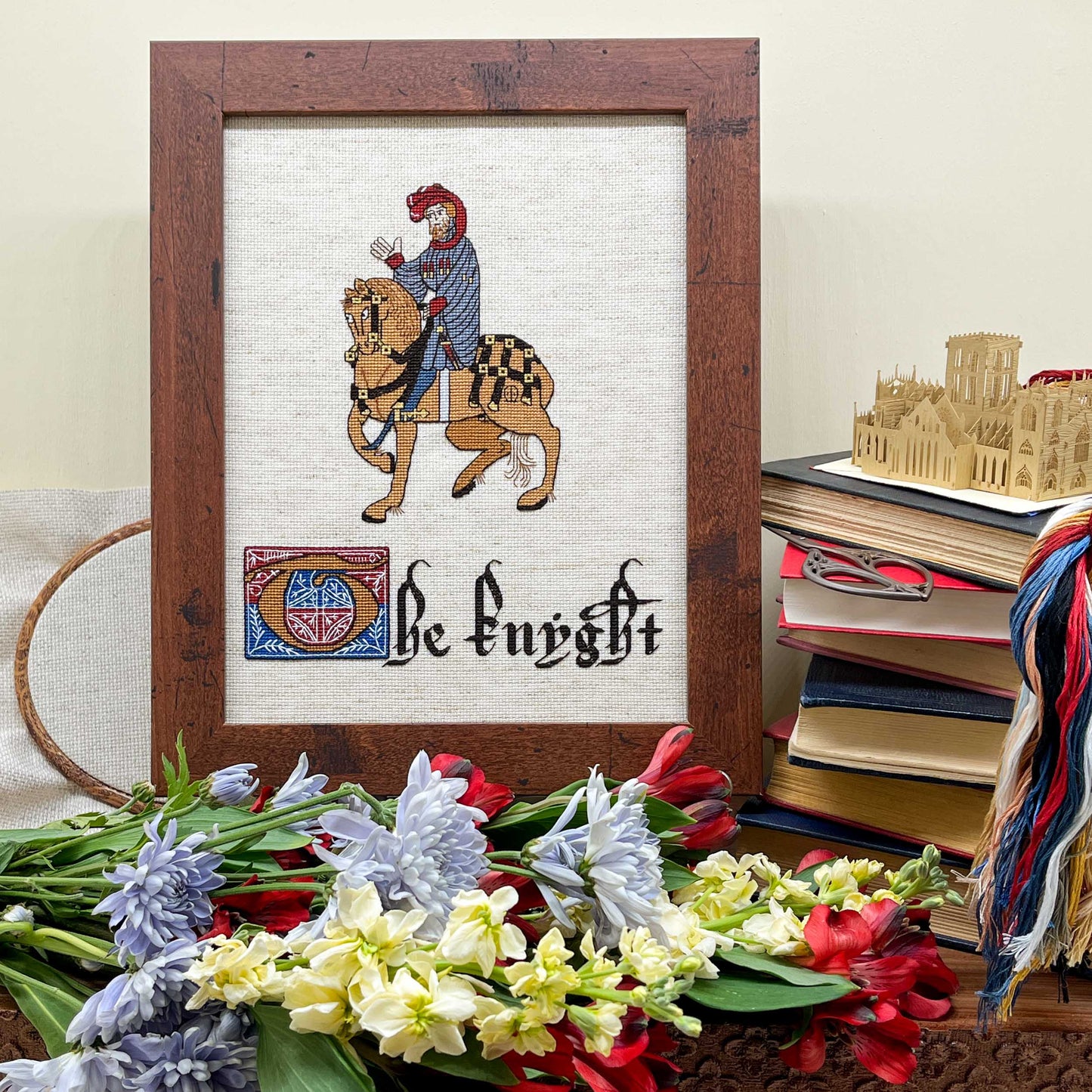 Canterbury Tales Cross Stitch Pattern: The Knight