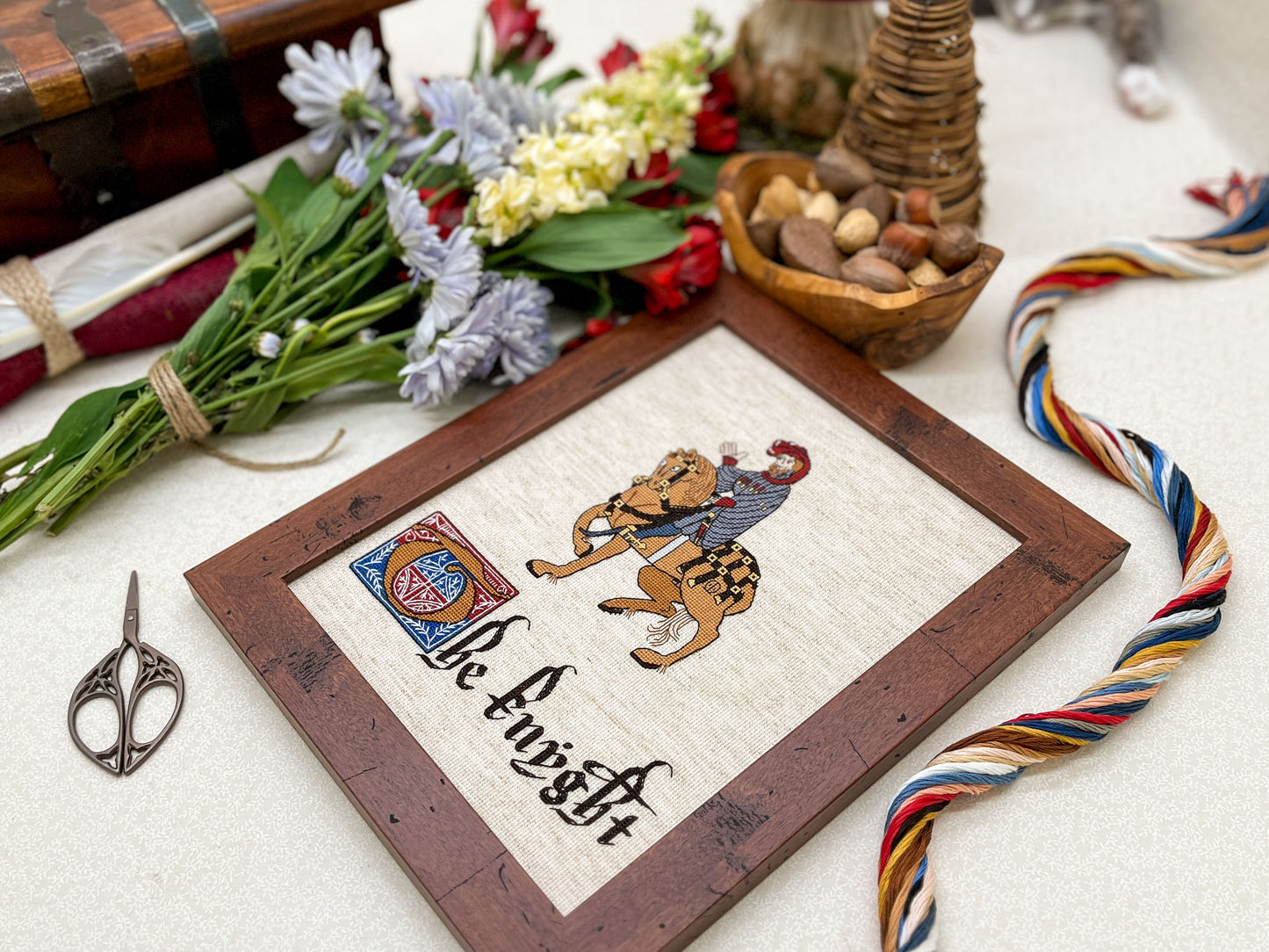 Canterbury Tales Cross Stitch Pattern: The Knight