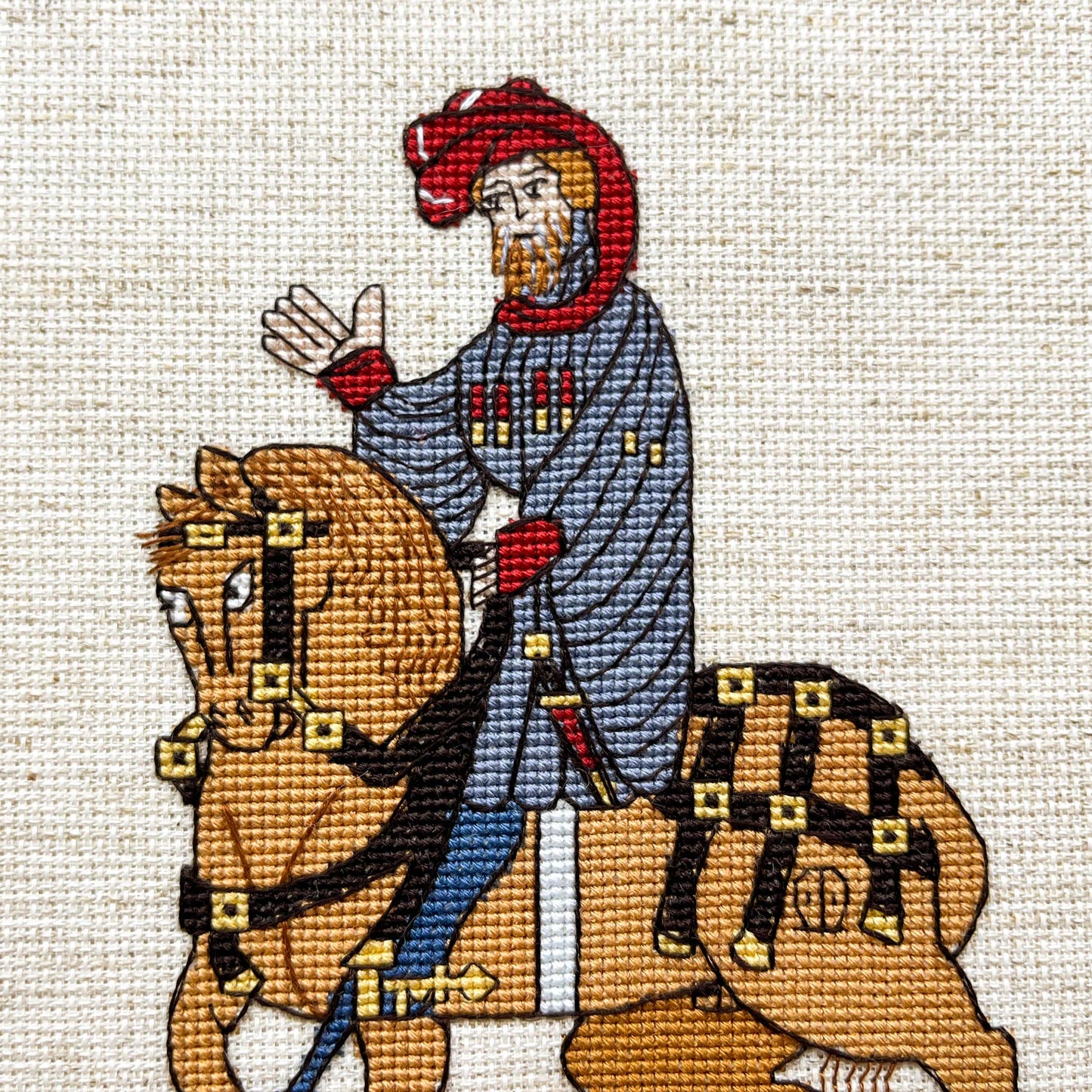 Canterbury Tales Cross Stitch Pattern: The Knight