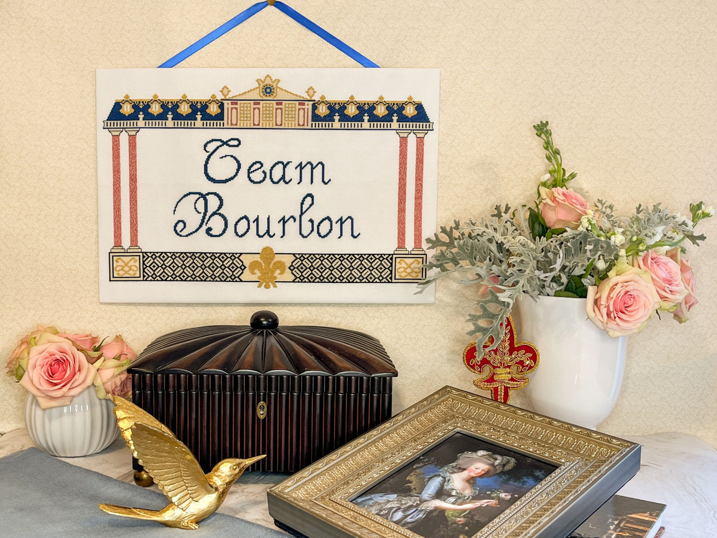 Team Bourbon Versailles Cross Stitch Pattern (large) | PDF Instant Download | Gift for History Lovers, Royal Family fans & Francophiles