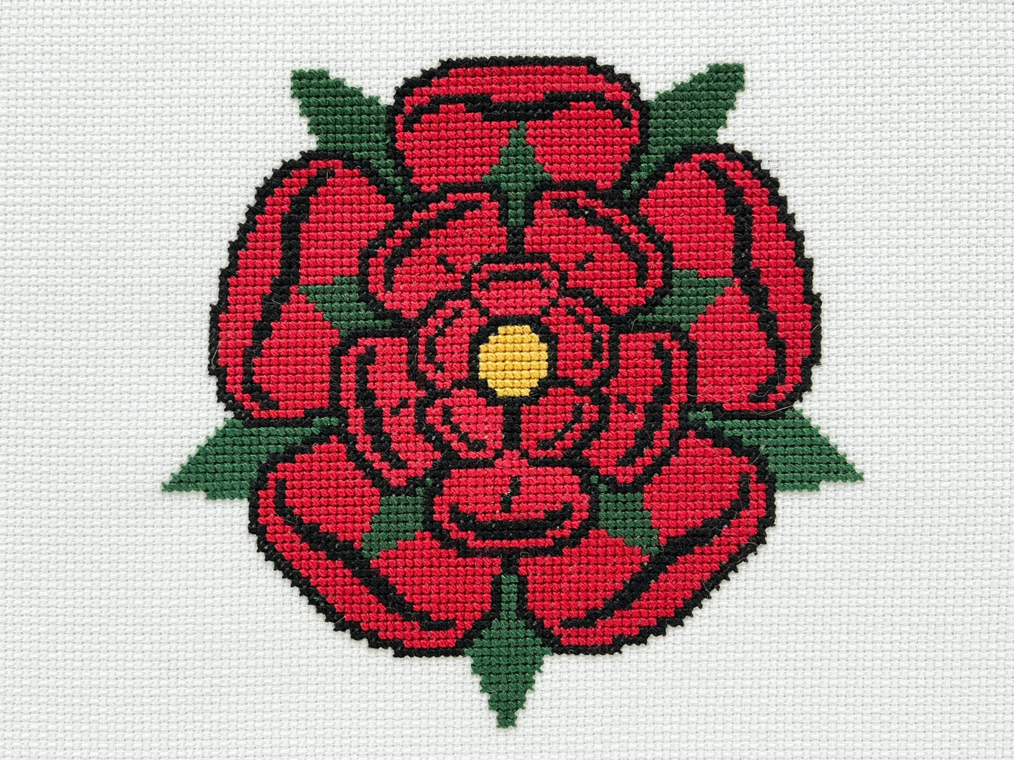 Team Lancaster Cross Stitch Pattern (small) | PDF Instant Download | Gift for lovers of History, Royal Family & Medieval Heraldry | Henry V