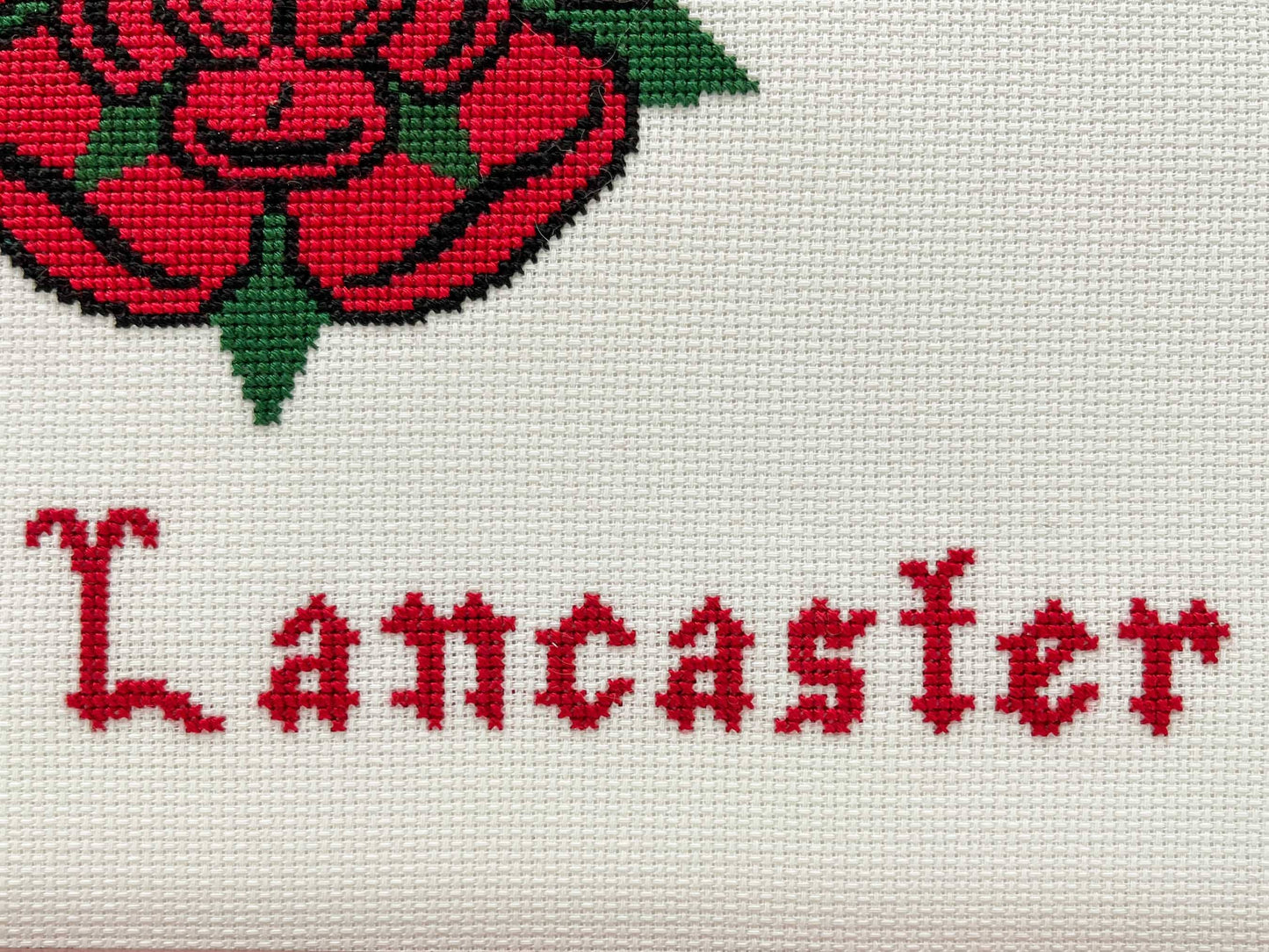 Team Lancaster Cross Stitch Pattern (small) | PDF Instant Download | Gift for lovers of History, Royal Family & Medieval Heraldry | Henry V