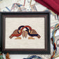 Bayeux Tapestry Cross Stitch Pattern: Entwined Birds