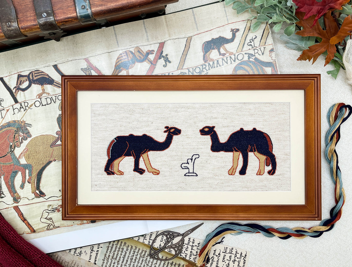 Bayeux Tapestry Cross Stitch Pattern: Camels