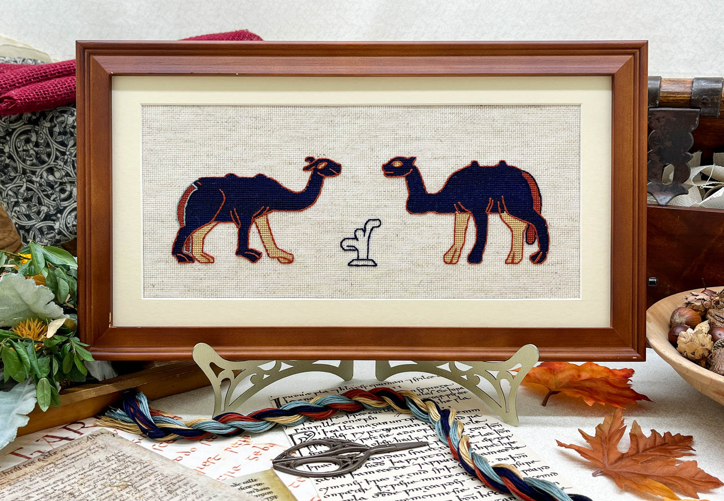 Bayeux Tapestry Cross Stitch Pattern: Camels