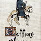 Canterbury Tales Cross Stitch Pattern: Geoffrey Chaucer