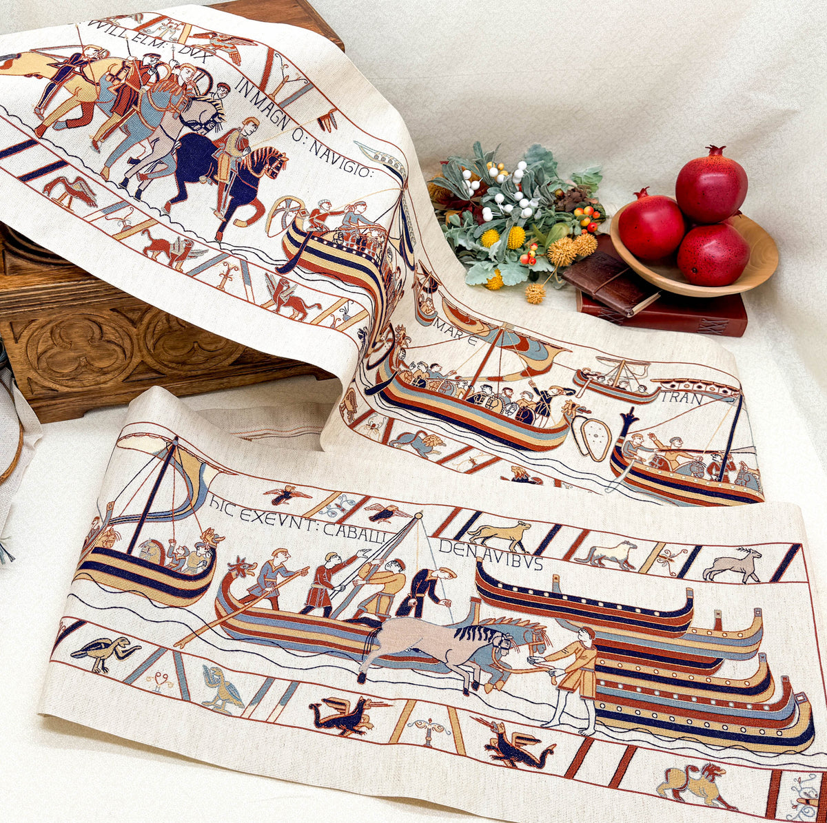 Bayeux Tapestry Cross Stitch Digital Pattern: William’s Fleet Crossing the Channel
