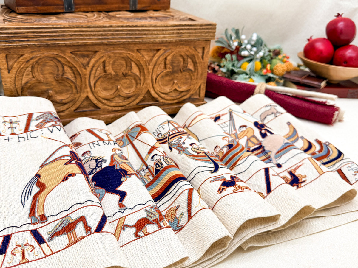 Bayeux Tapestry Cross Stitch Digital Pattern: William’s Fleet Crossing the Channel