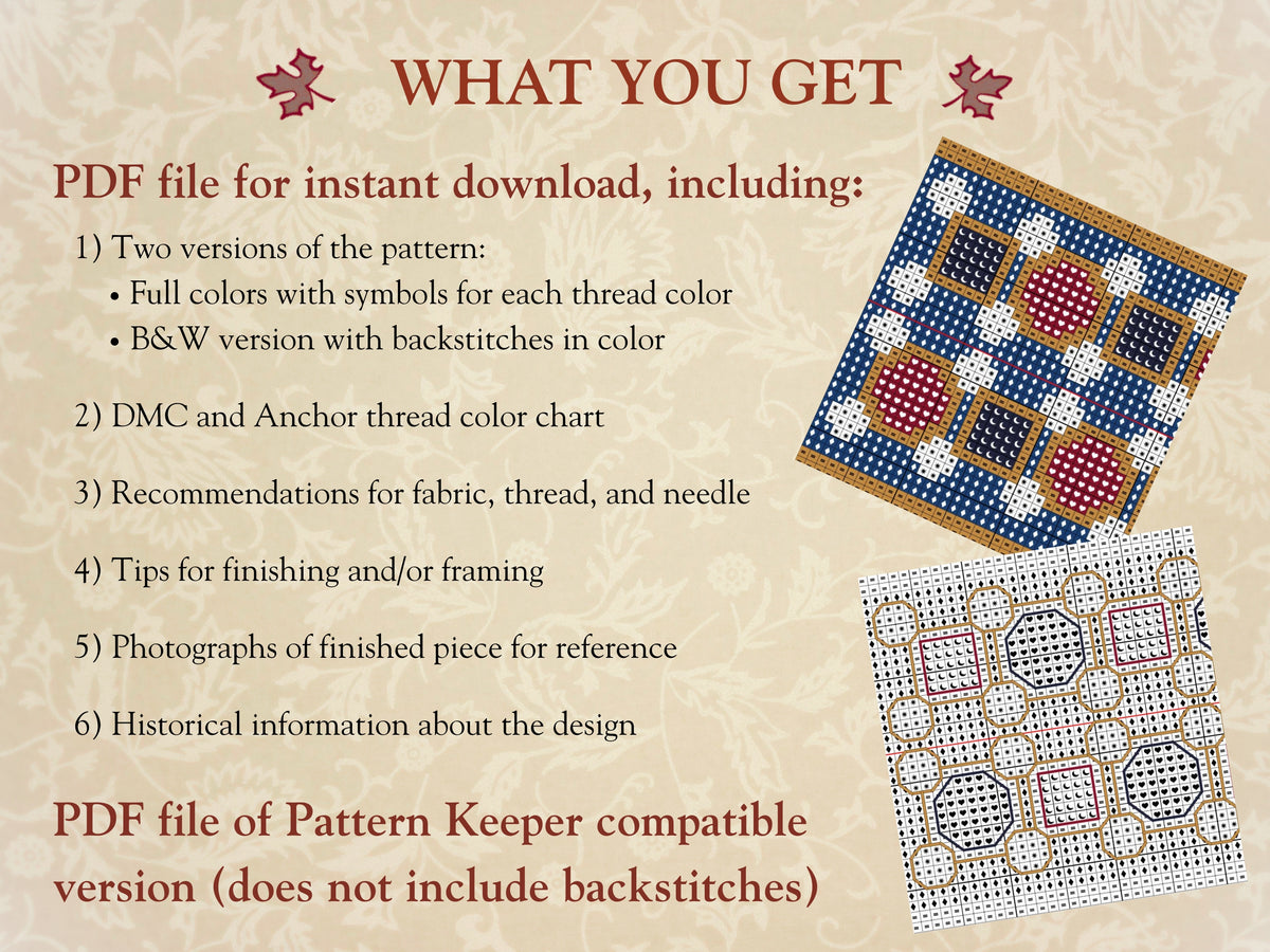 Bayeux Tapestry Cross Stitch Digital Pattern: William’s Fleet Crossing the Channel