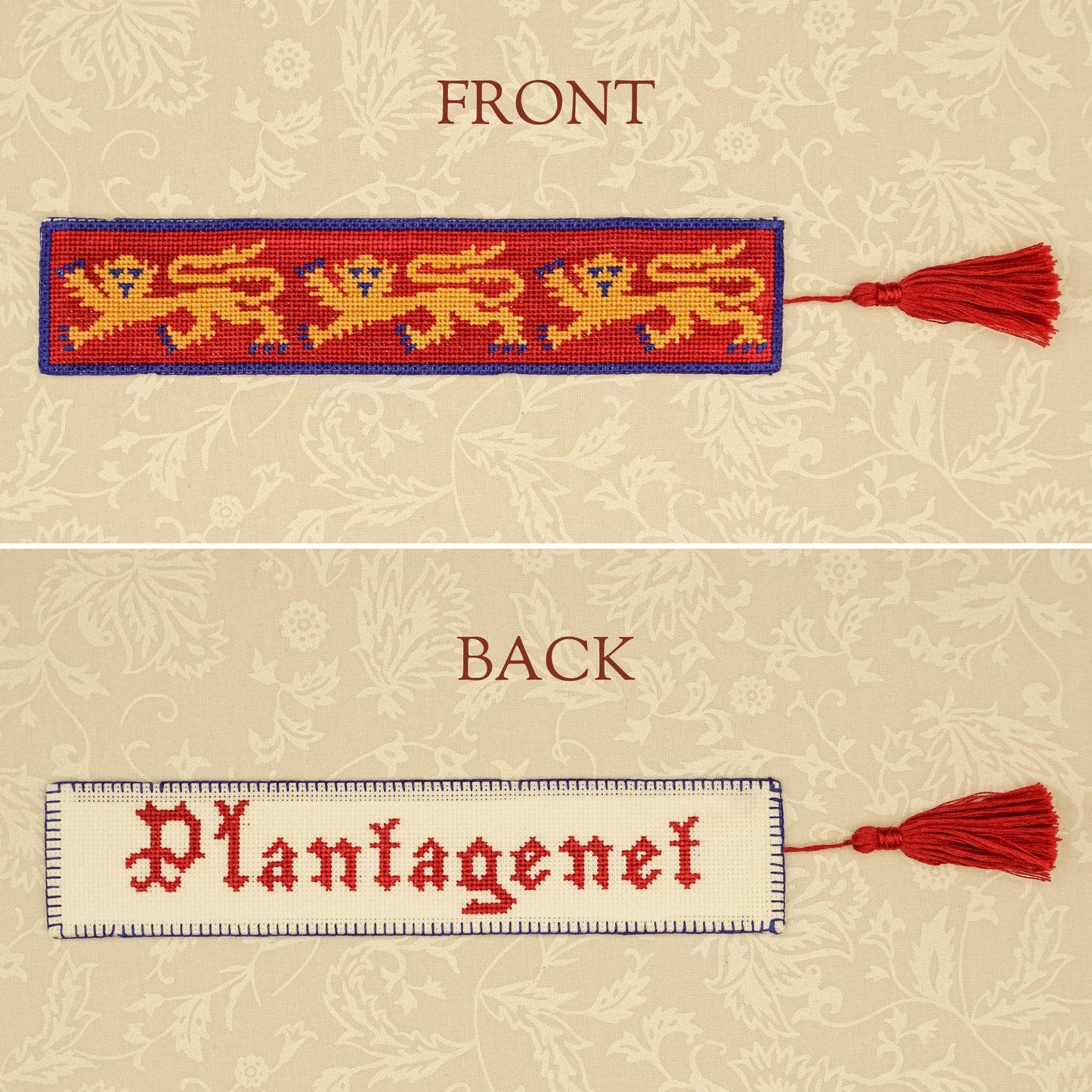 House of Plantagenet Bookmark Cross Stitch Pattern