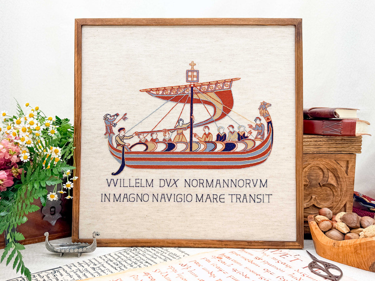 Bayeux Tapestry Cross Stitch Digital Pattern: William the Conqueror’s Ship