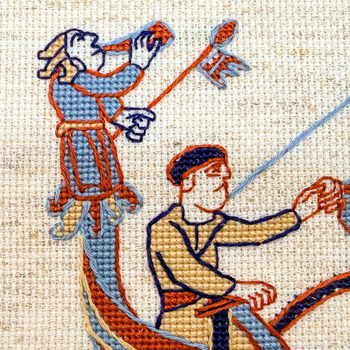 Bayeux Tapestry Cross Stitch Digital Pattern: William the Conqueror’s Ship