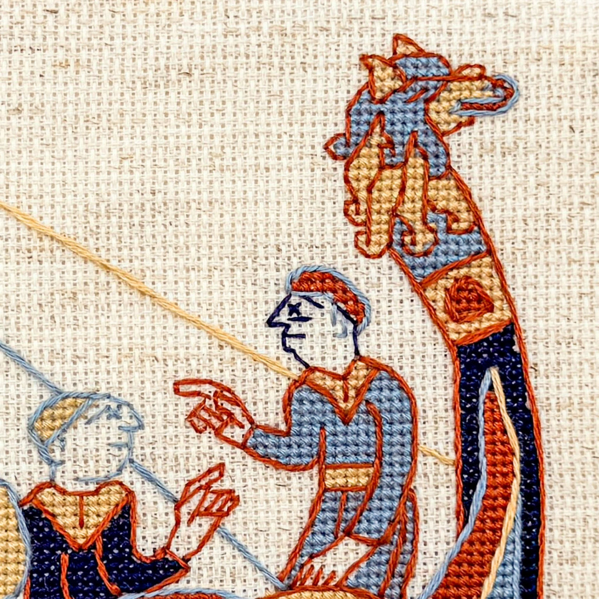 Bayeux Tapestry Cross Stitch Digital Pattern: William the Conqueror’s Ship