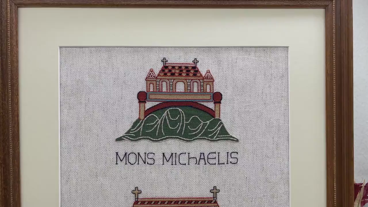 Three Churches of the Bayeux Tapestry Cross Stitch Pattern | PDF Instant Download | For Lovers of Medieval History & European Religious Art