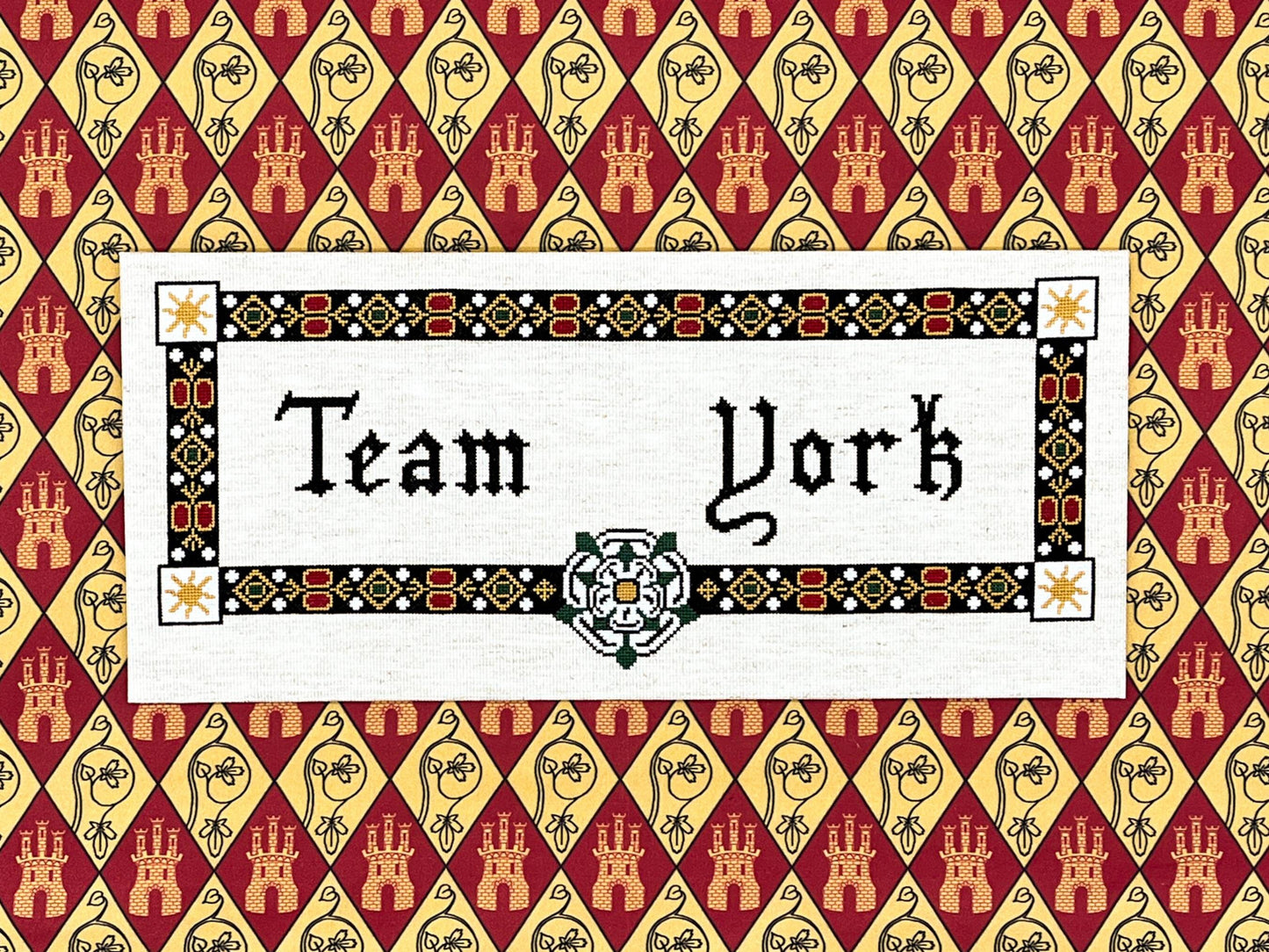 Team York Cross Stitch Pattern (large) | PDF Instant Download | Gift for Lovers of History, Royal Family & Medieval Heraldry | Richard III