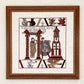 Bayeux Tapestry Cross Stitch Pattern: Aelfgyva and Cleric | PDF Instant Download | Gift for lovers of Medieval History and Art