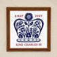 Charles III Coronation Emblem Cross Stitch Pattern | PDF Instant Download | Gift for Fans of History, Royal Family & Floral Designs