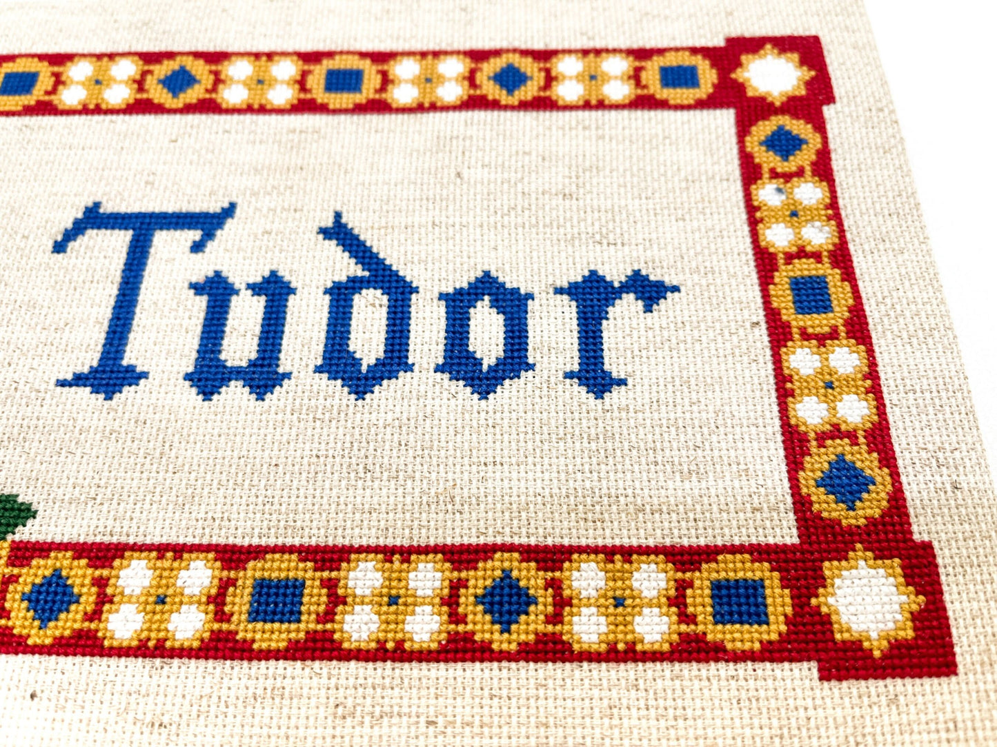 Team Tudor Cross Stitch Pattern (large) | PDF Instant Download | Gift for Lovers of History & Royal Family | Henry VIII, Elizabeth I, Rose