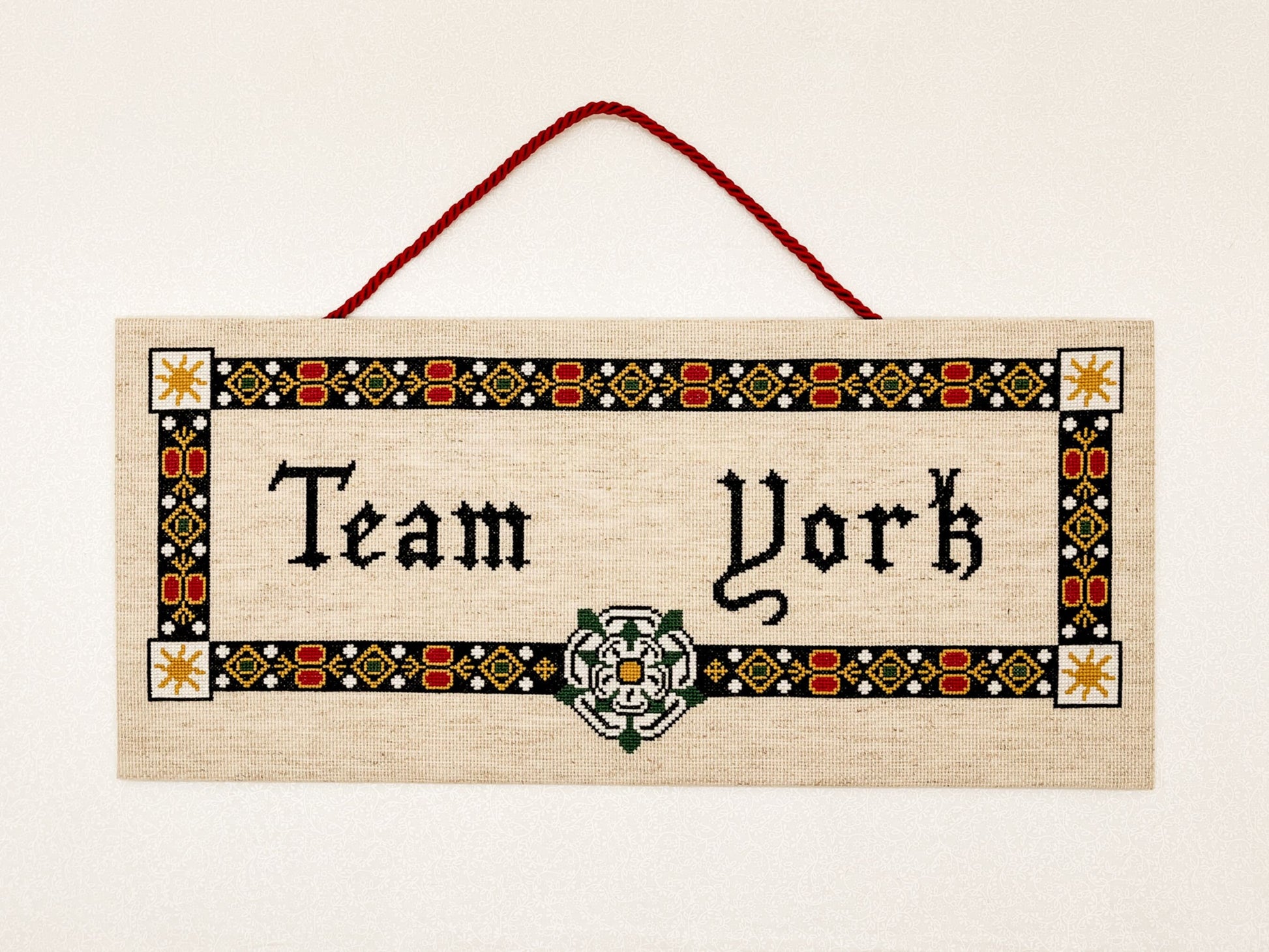 Team York Cross Stitch Pattern (large) | PDF Instant Download | Gift for Lovers of History, Royal Family & Medieval Heraldry | Richard III