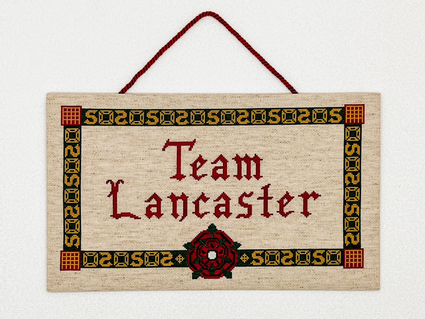 Team Lancaster Cross Stitch Pattern (large) | PDF Instant Download | Gift for lovers of History, Royal Family & Medieval Heraldry | Henry V