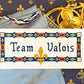 Team Valois Cross Stitch Pattern (large) | PDF Instant Download | Unique Gift for Fans of French History, Joan of Arc, & Medieval Heraldry
