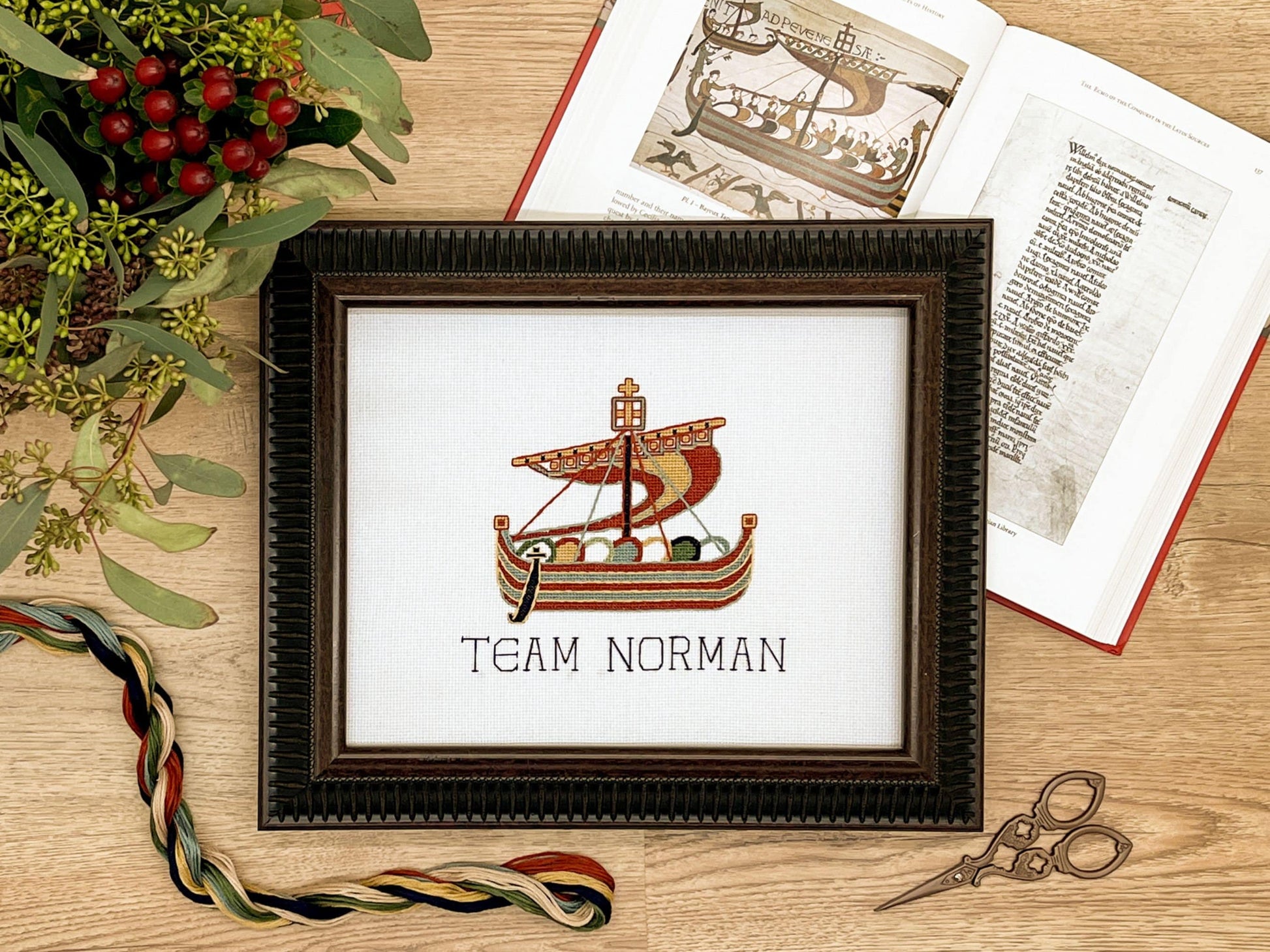 Team Norman Bayeux Tapestry Cross Stitch Pattern (small) | PDF Instant Download | Gift for Lovers of History, Medieval Art & Royal Family