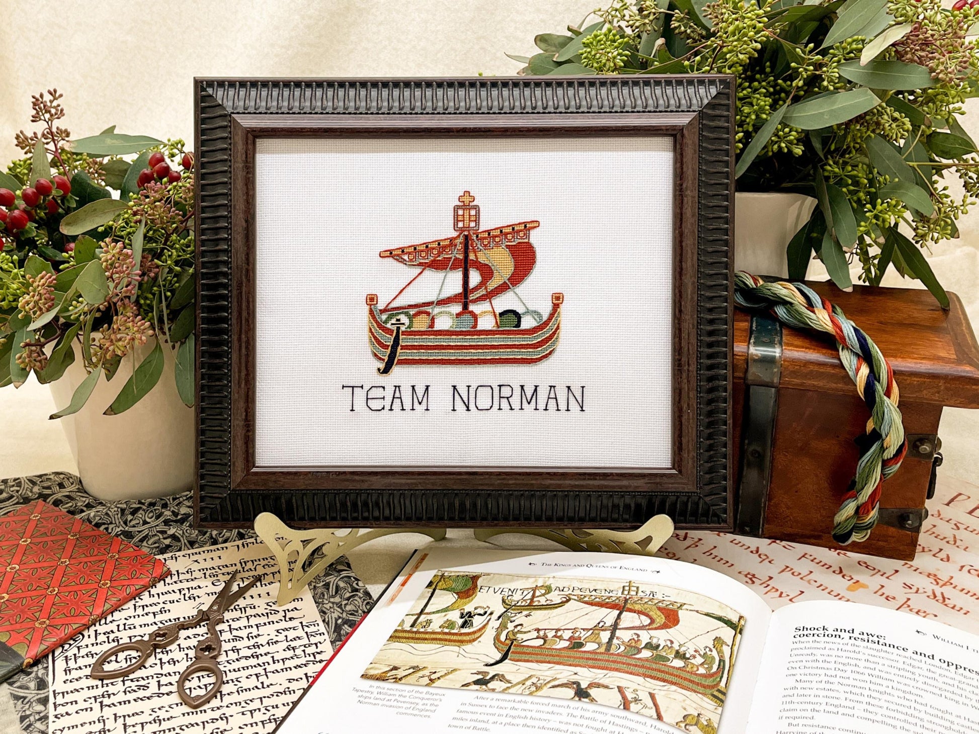 Team Norman Bayeux Tapestry Cross Stitch Pattern (small) | PDF Instant Download | Gift for Lovers of History, Medieval Art & Royal Family