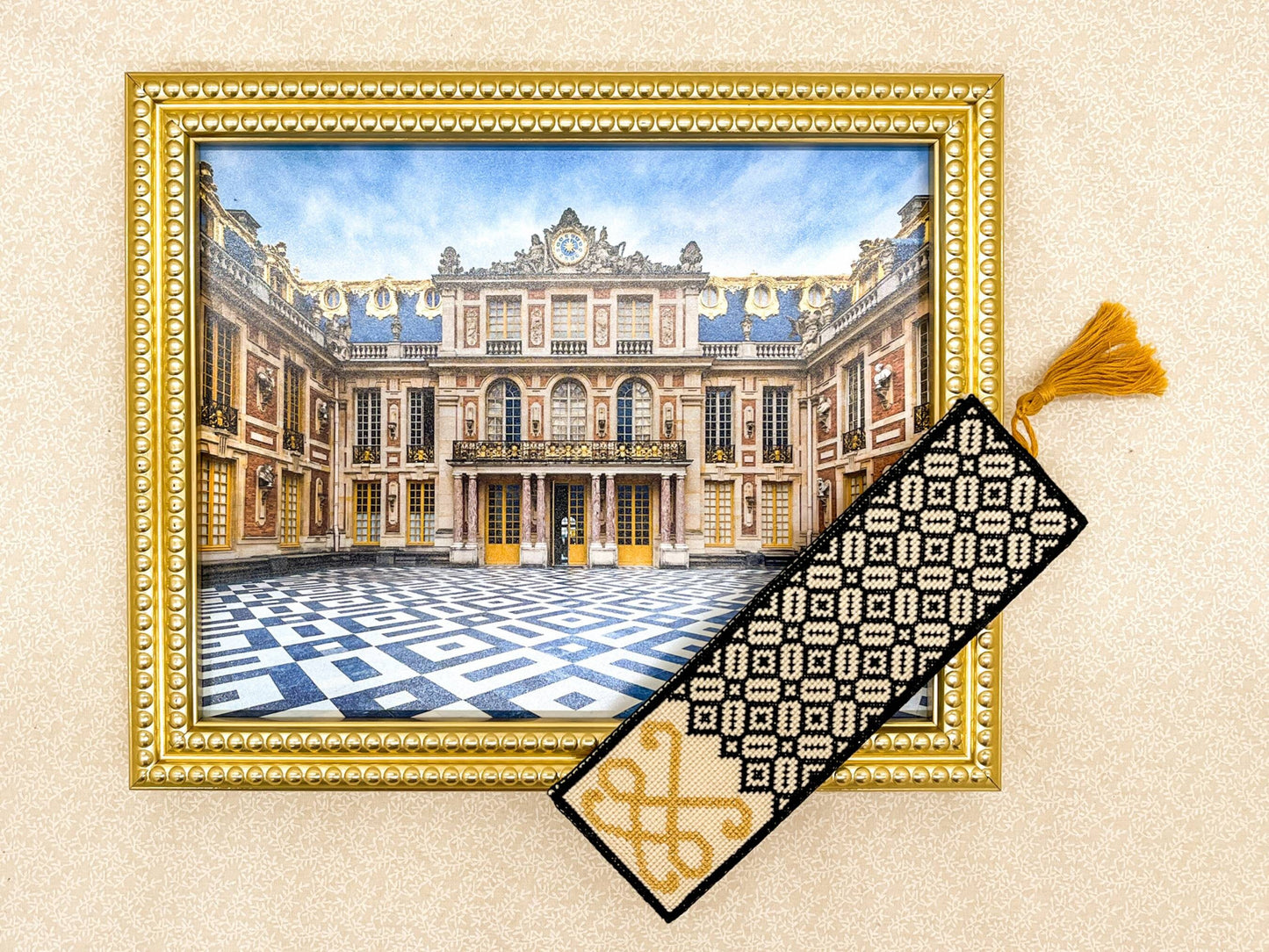 House of Bourbon Bookmark Cross Stitch Pattern | PDF Instant Download | Gift for Royal History Lovers, Francophiles, and fans of Versailles