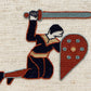 Bayeux Tapestry Cross Stitch Pattern: Warrior with Bear Border Art | PDF Instant Download | Gift for Medieval History and Art Lovers