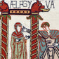 Bayeux Tapestry Cross Stitch Pattern: Aelfgyva and Cleric | PDF Instant Download | Gift for lovers of Medieval History and Art