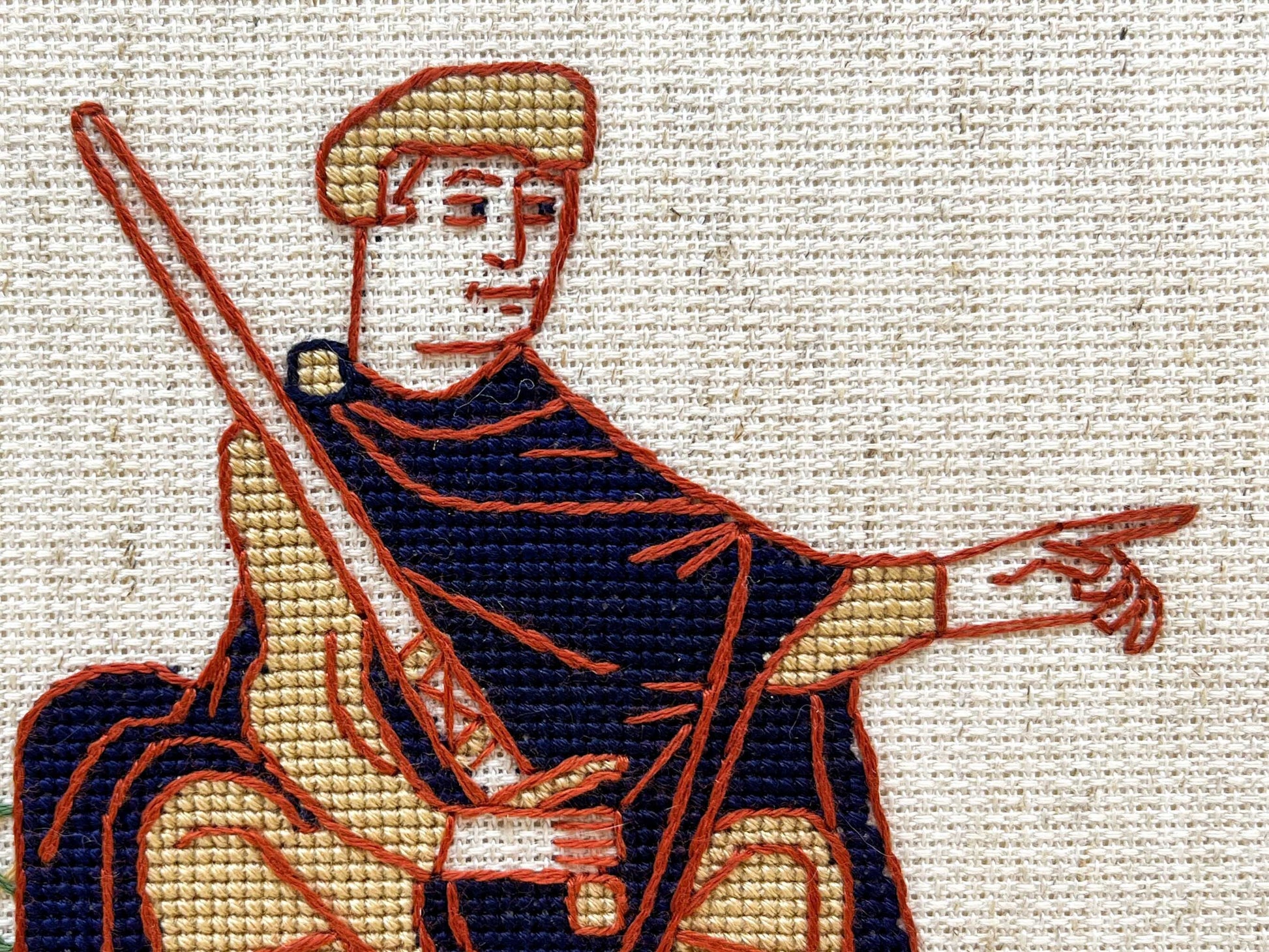 Bayeux Tapestry Cross Stitch Pattern: William the Conqueror | PDF Instant Download | Great for lovers of Medieval History and English Kings