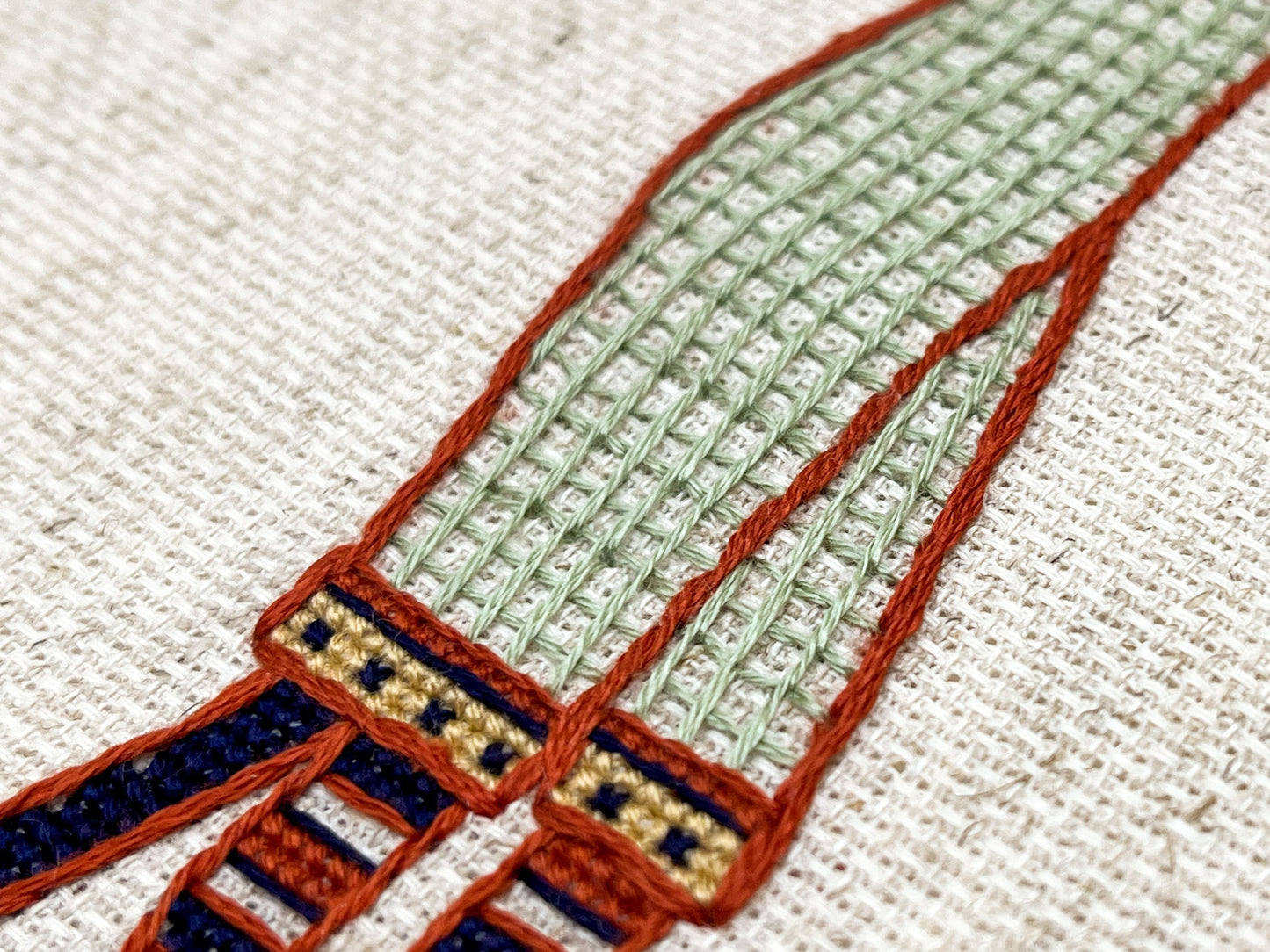 Bayeux Tapestry Cross Stitch Pattern: William Giving Arms to Harold | PDF Instant Download | For Fans of Medieval Art, Knights, and Chivalry