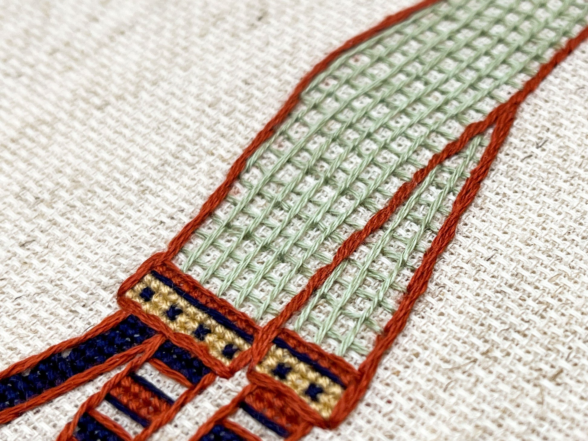 Bayeux Tapestry Cross Stitch Pattern: William Giving Arms to Harold | PDF Instant Download | For Fans of Medieval Art, Knights, and Chivalry