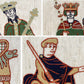 Bayeux Tapestry Cross Stitch Pattern: Three Kings of 1066 | PDF Instant Download | Great for lovers of Medieval History and English Kings
