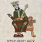Bayeux Tapestry Cross Stitch Pattern: Edward the Confessor | PDF Instant Download | Great for lovers of Medieval History and English Kings