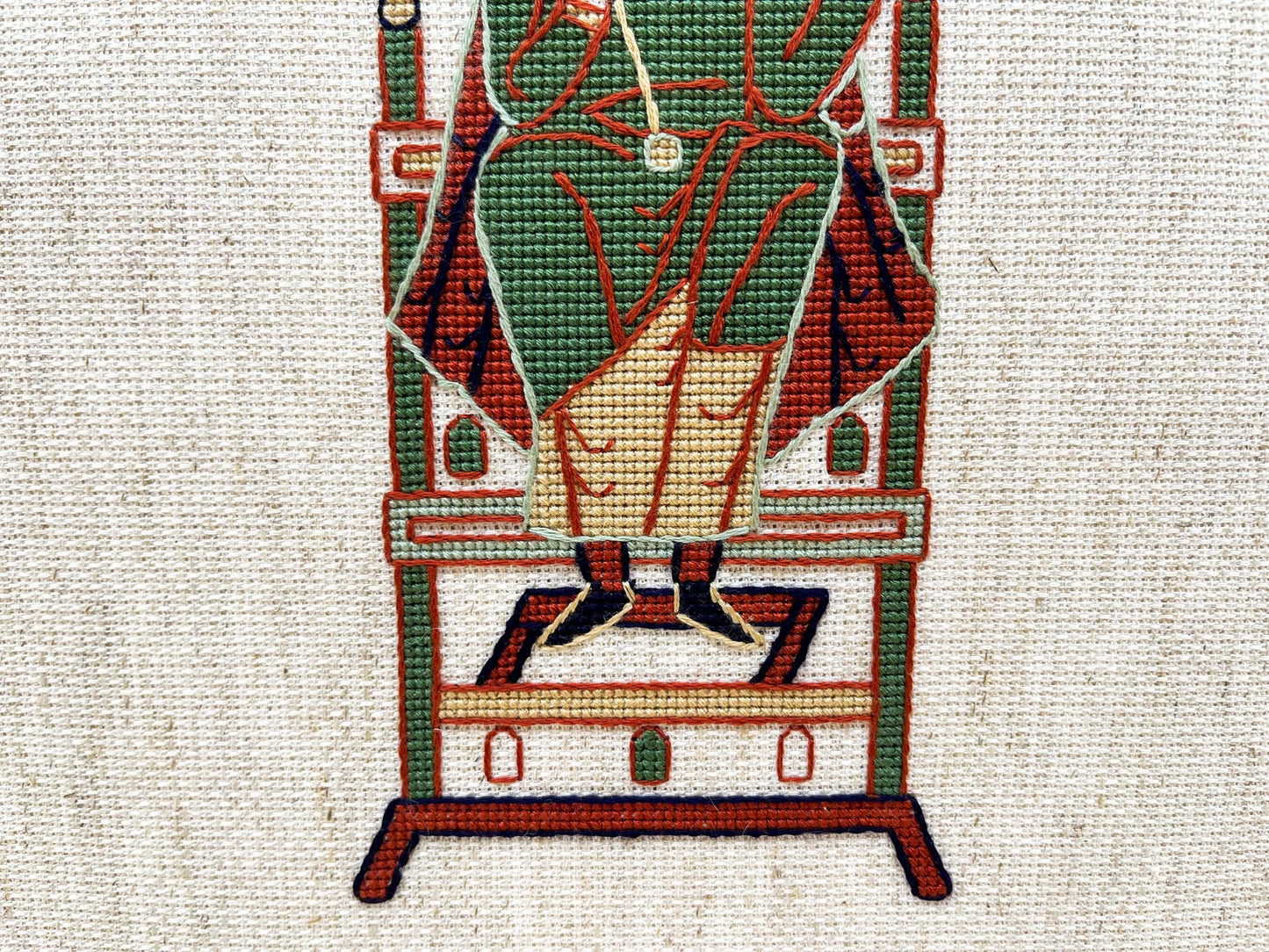 Bayeux Tapestry Cross Stitch Pattern: King Harold Godwinson | PDF Instant Download | Great for lovers of Medieval History and English Kings