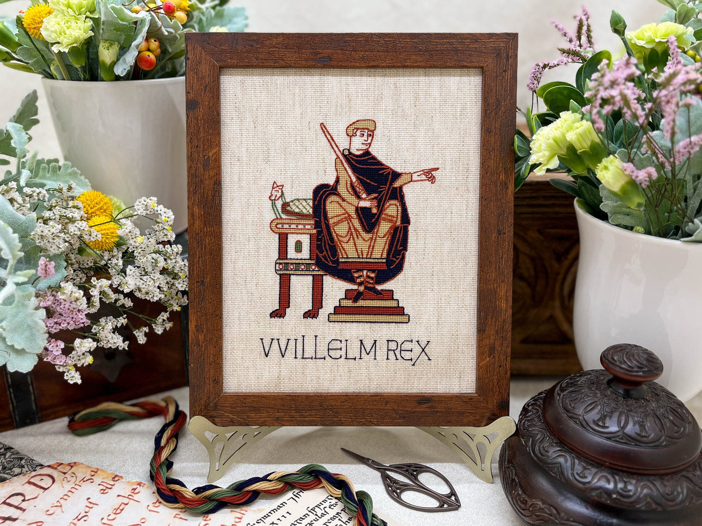 Bayeux Tapestry Cross Stitch Pattern: William the Conqueror | PDF Instant Download | Great for lovers of Medieval History and English Kings