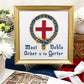 Order of the Garter Cross Stitch Pattern | PDF Instant Download | Perfect for Lovers of Chivalry, Medieval History, and Royal Splendor