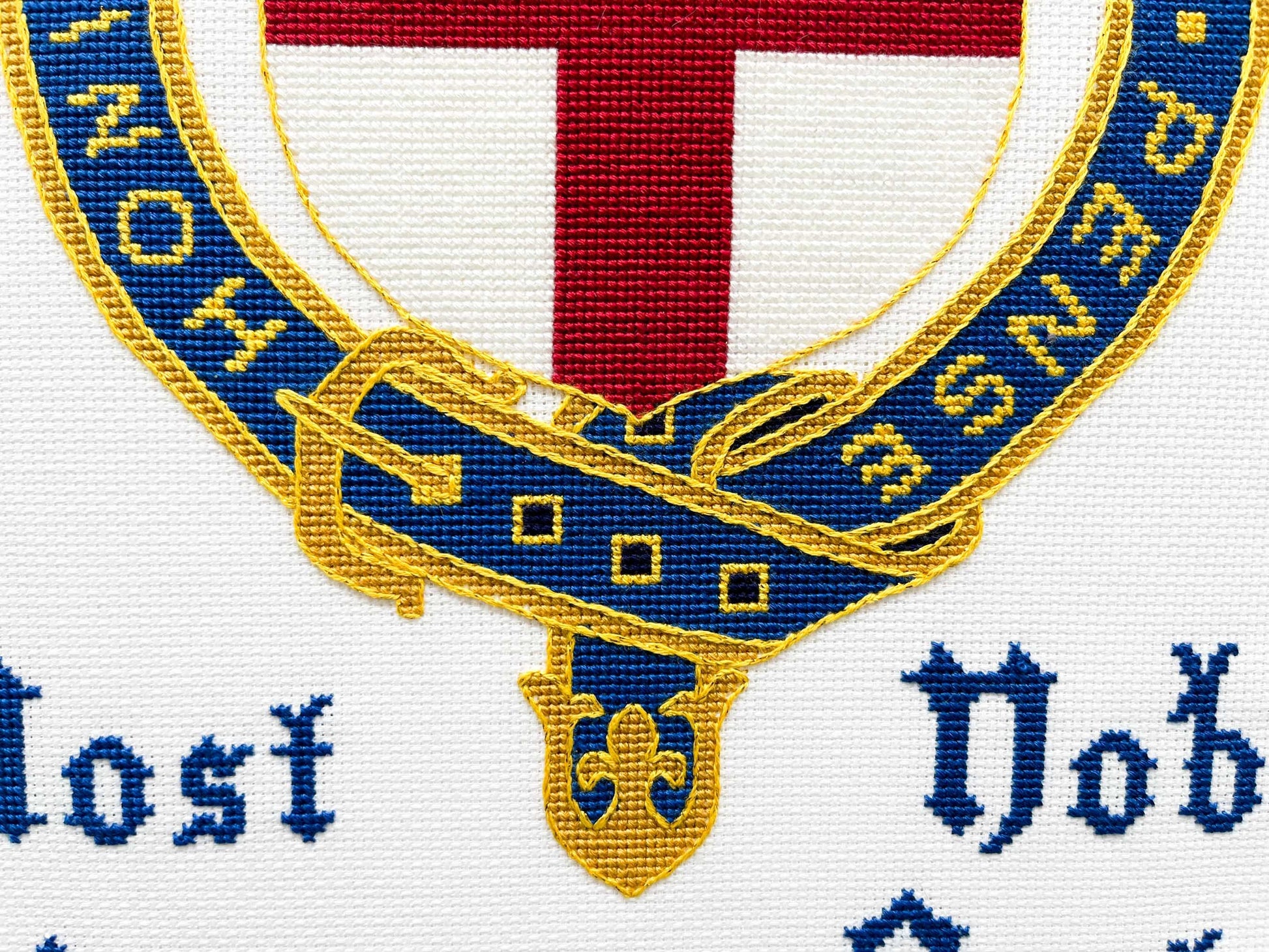 Order of the Garter Cross Stitch Pattern | PDF Instant Download | Perfect for Lovers of Chivalry, Medieval History, and Royal Splendor