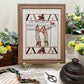 Bayeux Tapestry Cross Stitch Pattern: William Giving Arms to Harold | PDF Instant Download | For Fans of Medieval Art, Knights, and Chivalry