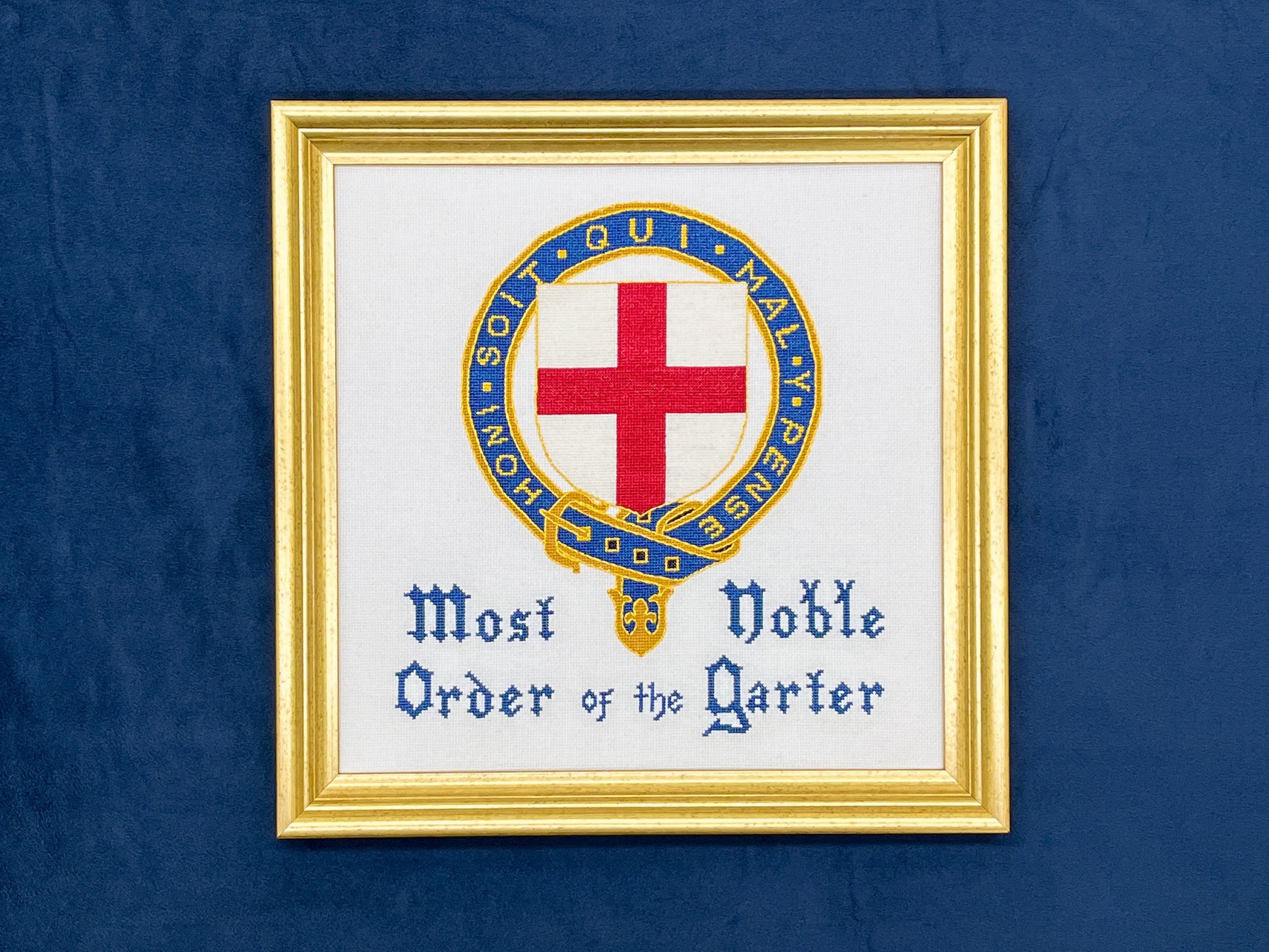 Order of the Garter Cross Stitch Pattern | PDF Instant Download | Perfect for Lovers of Chivalry, Medieval History, and Royal Splendor