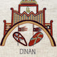 Bayeux Tapestry Cross Stitch Pattern: Fortification of Dinan, Brittany | PDF Instant Download | For Fans of Medieval France & Art History