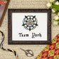 Team York Cross Stitch Pattern (small) | PDF Instant Download | Gift for Fans of History, Royal Family, Medieval Heraldry & Richard III