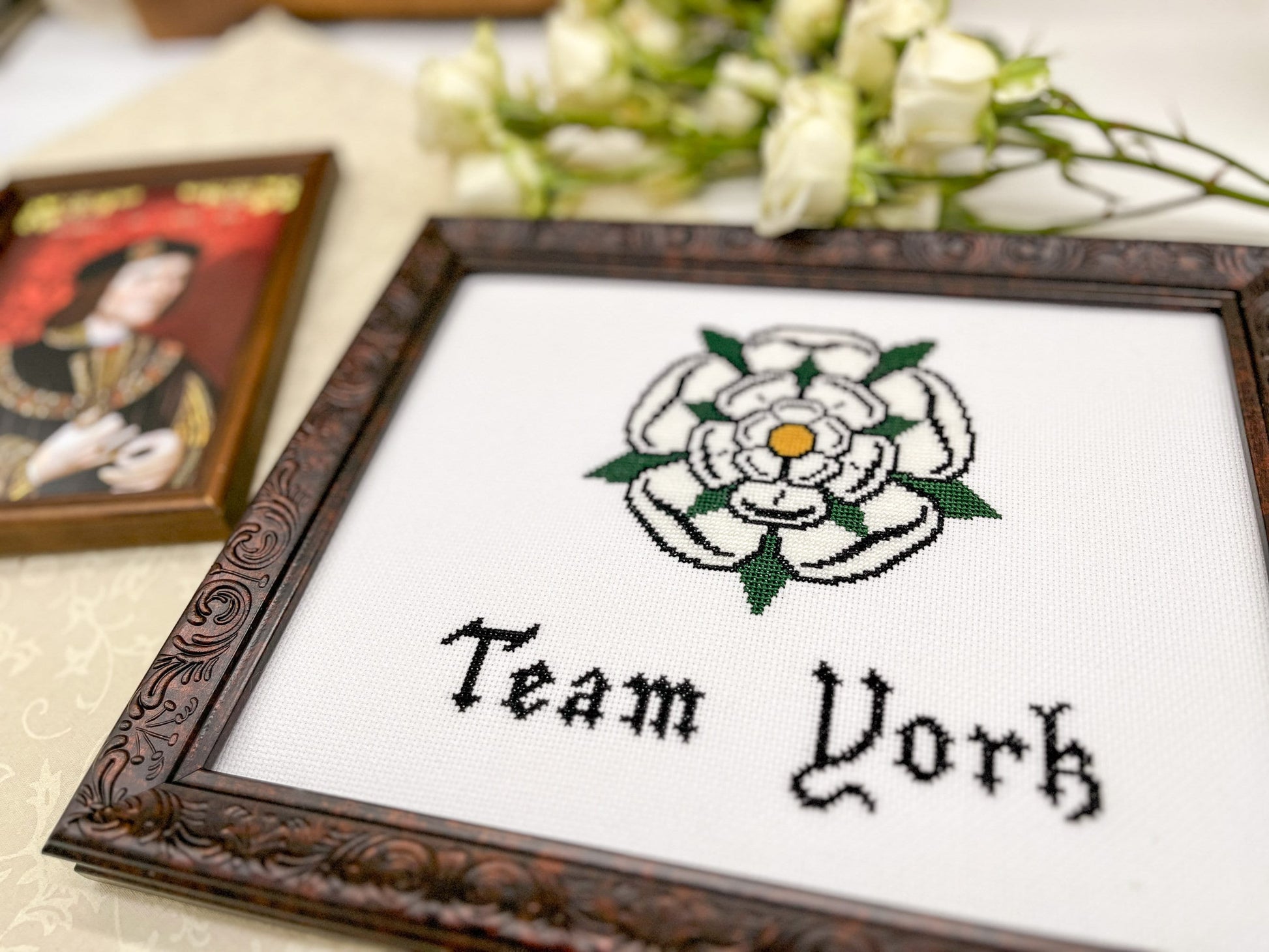 Team York Cross Stitch Pattern (small) | PDF Instant Download | Gift for Fans of History, Royal Family, Medieval Heraldry & Richard III