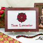 Team Lancaster Cross Stitch Pattern (small) | PDF Instant Download | Gift for lovers of History, Royal Family & Medieval Heraldry | Henry V