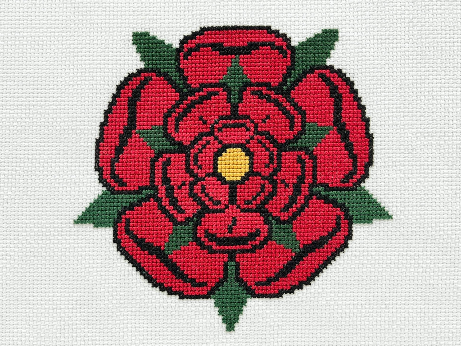 Team Lancaster Cross Stitch Pattern (small) | PDF Instant Download | Gift for lovers of History, Royal Family & Medieval Heraldry | Henry V