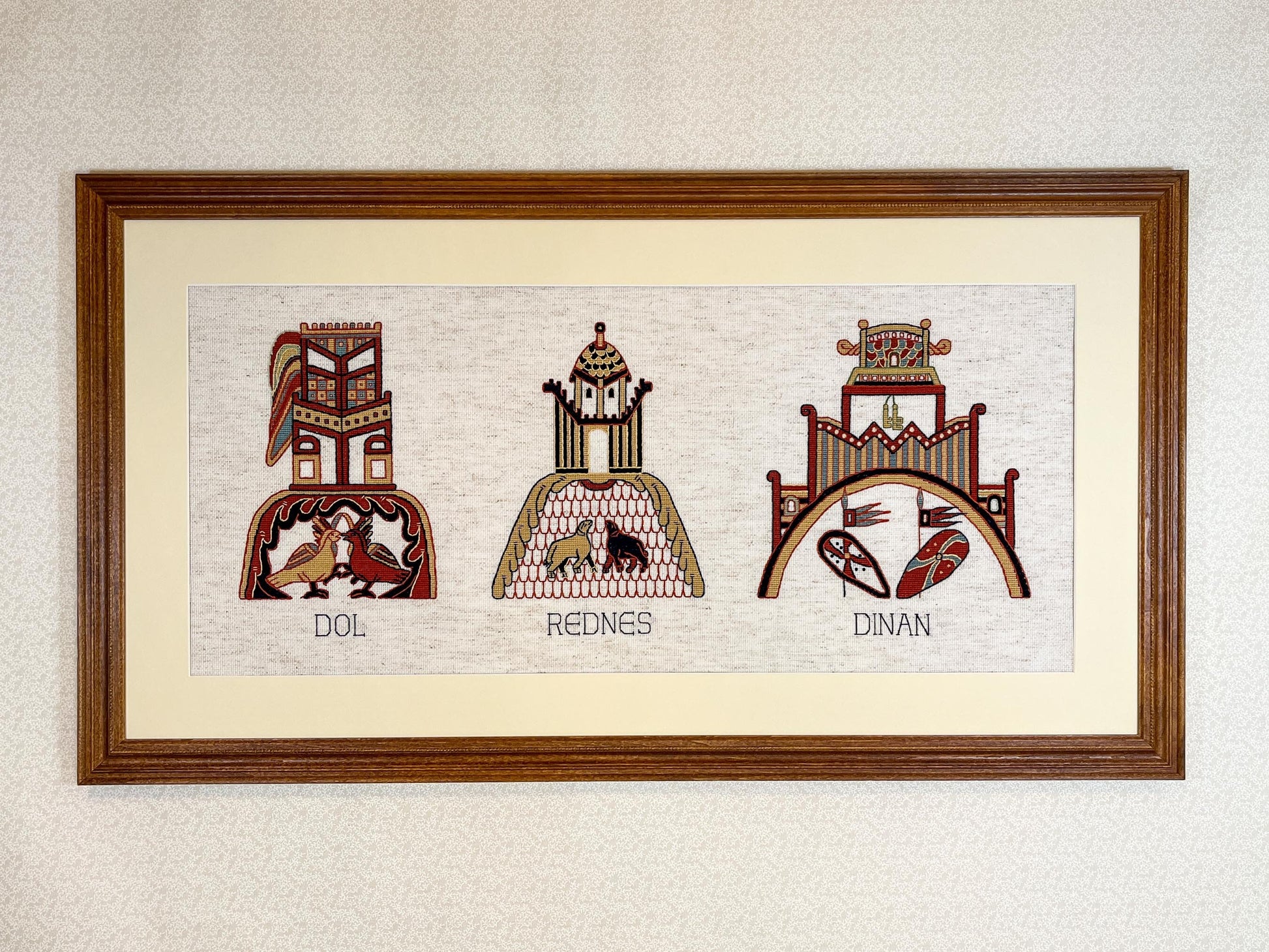 Bayeux Tapestry Cross Stitch Pattern: Brittany Towns | PDF Instant Download | Unique Gift for Lovers of Medieval France and Art History