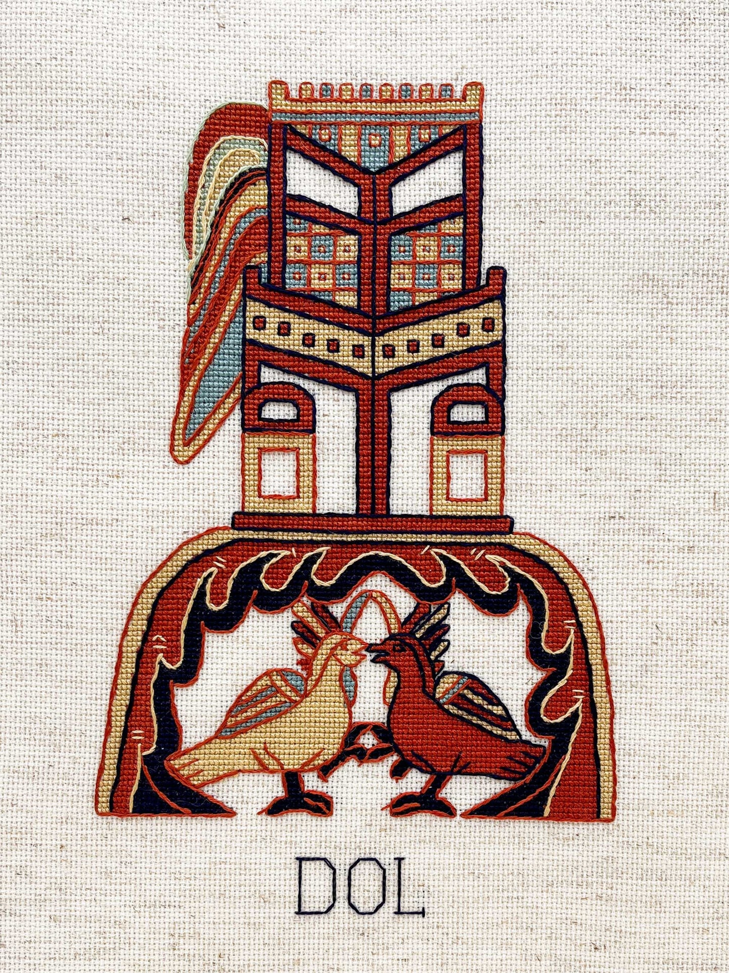 Bayeux Tapestry Cross Stitch Pattern: Brittany Towns | PDF Instant Download | Unique Gift for Lovers of Medieval France and Art History