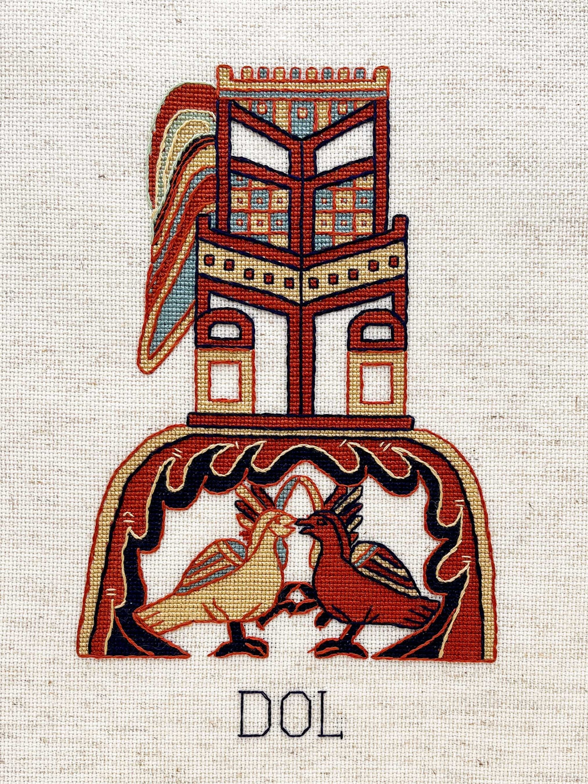 Bayeux Tapestry Cross Stitch Pattern: Brittany Towns | PDF Instant Download | Unique Gift for Lovers of Medieval France and Art History